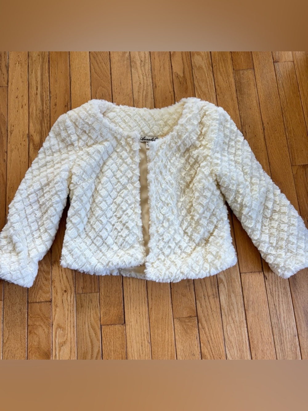 Annabelle Cream Faux Fur Jacket